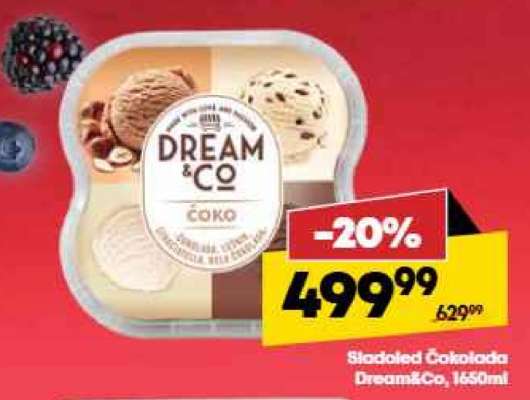 Sladoled Čokolada Dream&Co, 1650ml