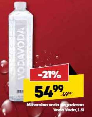 Mineralna voda negazirana Voda Voda 1.5l
