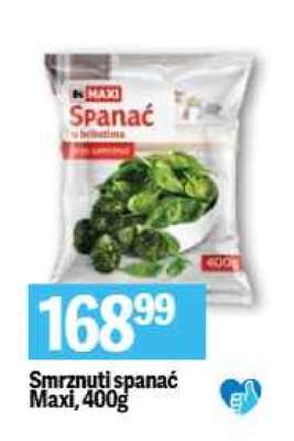Smrznuti spanać Maxi 400g