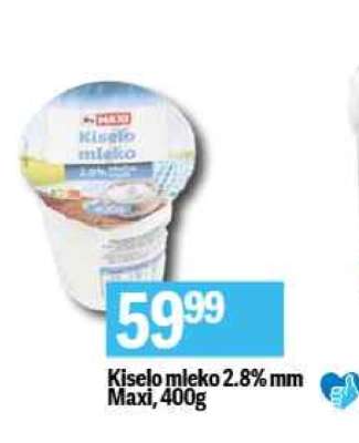 Kiselo mleko 2,8 % mm Maxi 400g