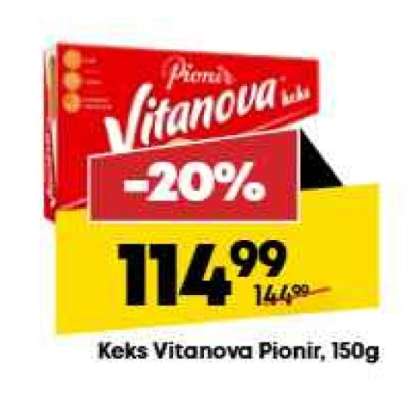 Keks Vitanova Pionir 150g