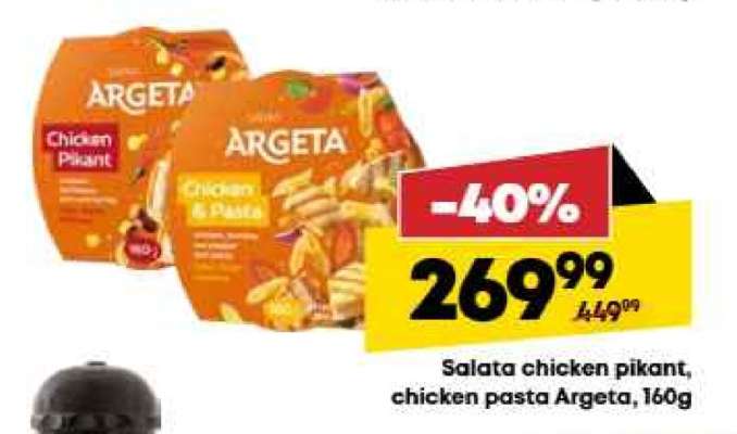 Salata chicken pikant, chicken pasta Argeta, 160g