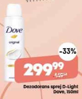Dezodorans sprej D Light Dove 150ml
