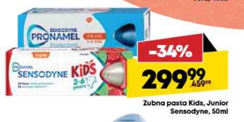 Zubna pasta Kids, Junior Sensodyne, 50ml
