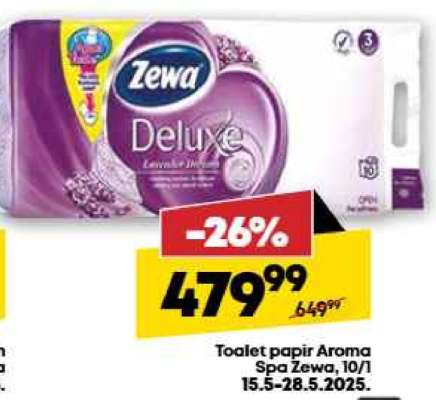 Toalet papir Aroma Spa Zewa, 10/1