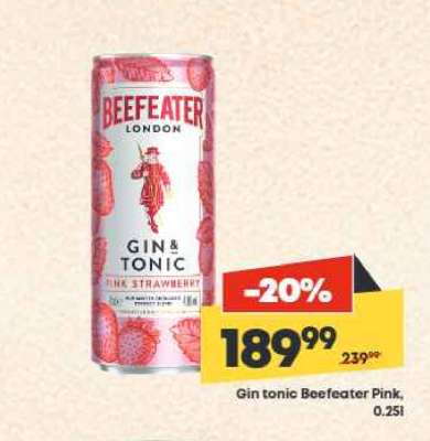 Gin tonic Beefeater Pink