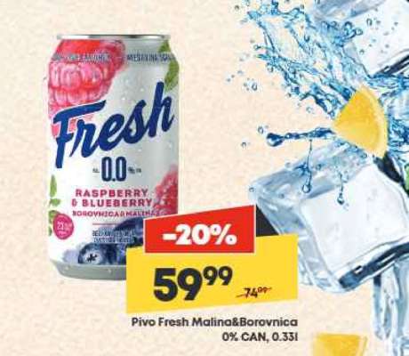 Pivo Fresh Malina&Borovnica