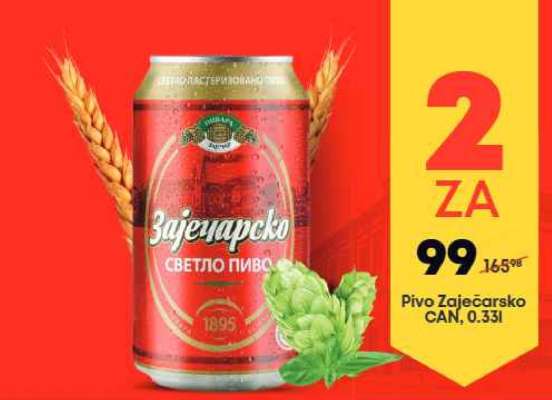 Pivo Zaječarsko CAN, 0.33l