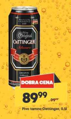 Pivo tamno Oettinger, 0,5l