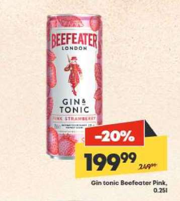 Gin tonic Beefeater Pink, 0,25l
