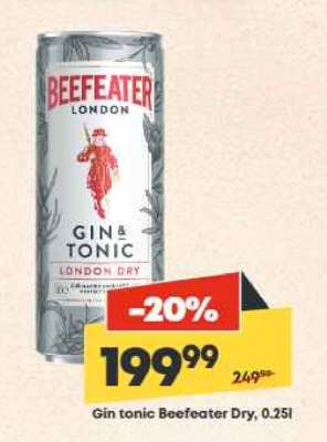 Gin tonic Beefeater Dry, 0.25l