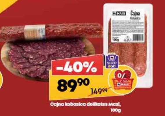 Čajna kobasica delikates Maxi 100g
