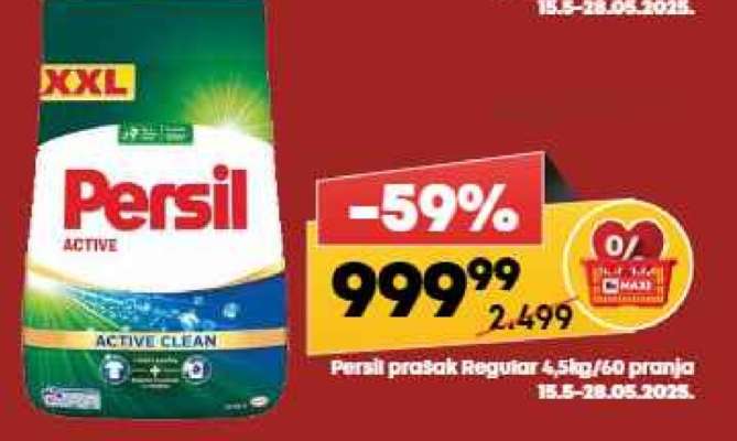 Persil prašak Regular 4.5kg, 60 pranja