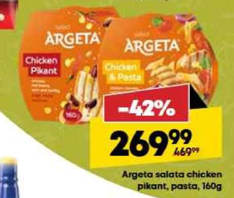 Argeta salata chicken pikant, pasta, 160g