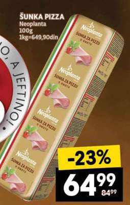 ŠUNKA PIZZA