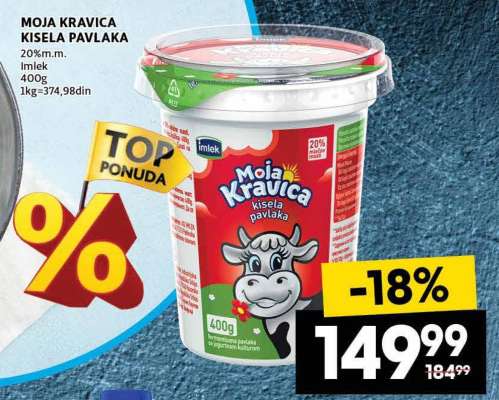 MOJA KRAVICA KISELA PAVLAKA