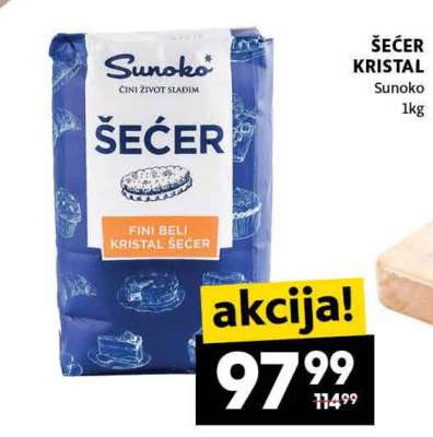 Šecer kristal Sunoko 1kg