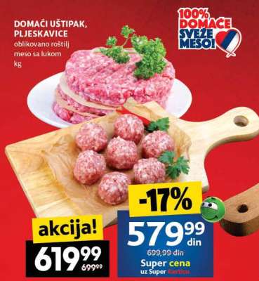 DOMAĆI UŠTIPAK, PLJESKAVICE