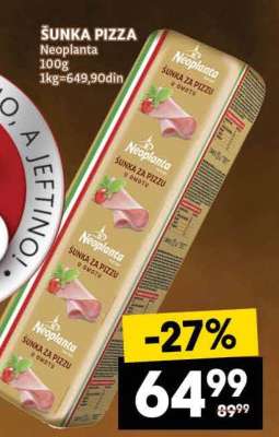 ŠUNKA PIZZA