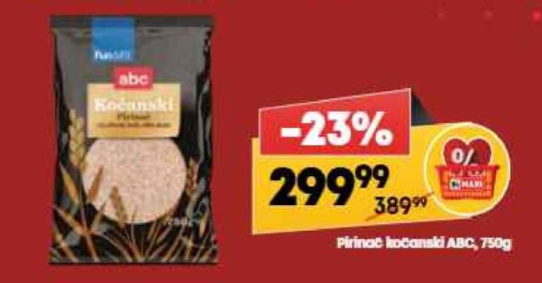 Pirinač kočanski ABC 750g