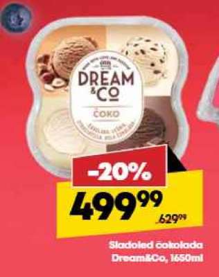 Sladoled Čokolada Dream&Co, 1650ml