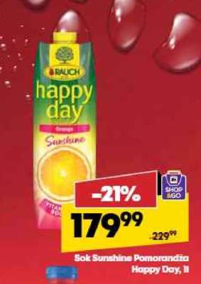 Sok Sunshine Pomarańcza Happy Day, 1l