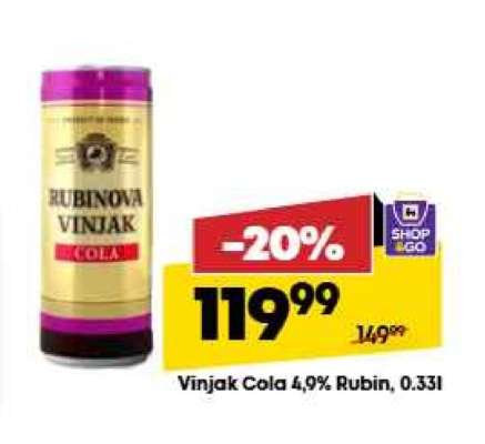 Vinjak Cola 4,9% Rubin, 0.33l
