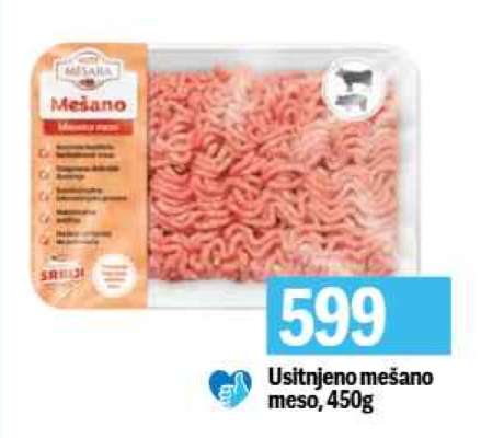 Usitnjeno mešano Meso, 450g