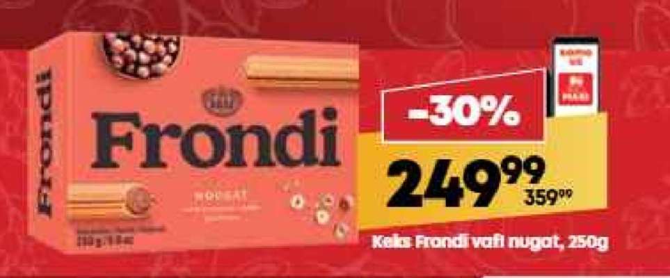 Keks Frondi vafl nugat 250g