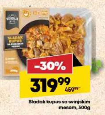 Sladak kupus sa svinjskim mesom, 300g