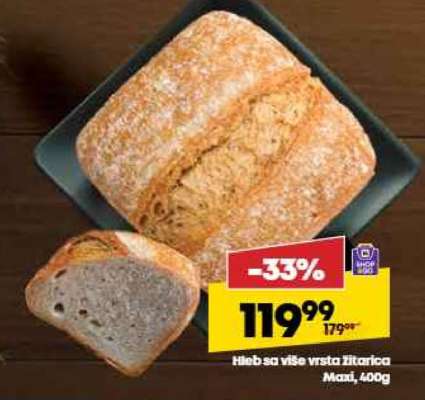 Hleb sa više vrsta žitarica Maxi 400g