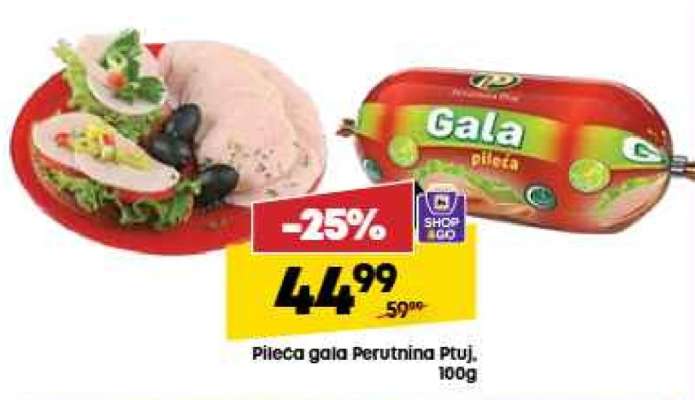 Pileća gala Perutnina Ptuj, 100g