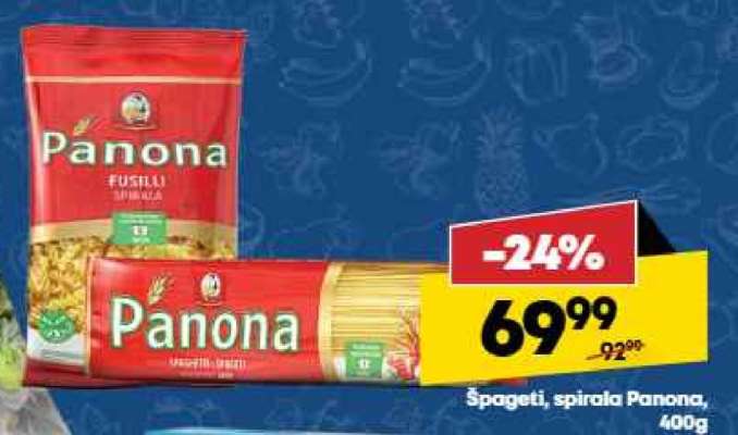 Špageti, spirala Panona, 400g