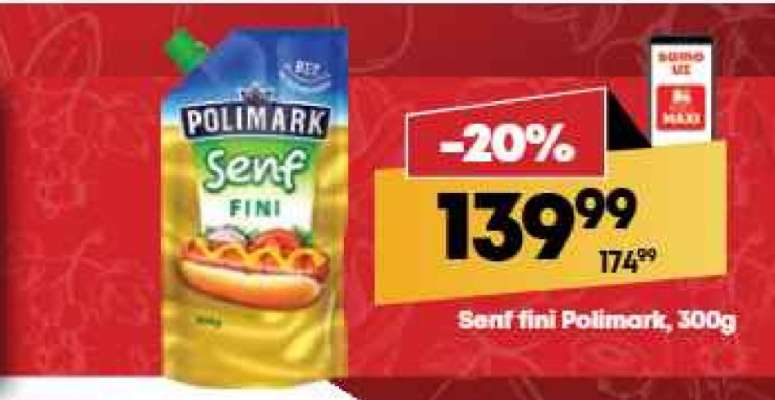 Senf fini Polimark, 300g