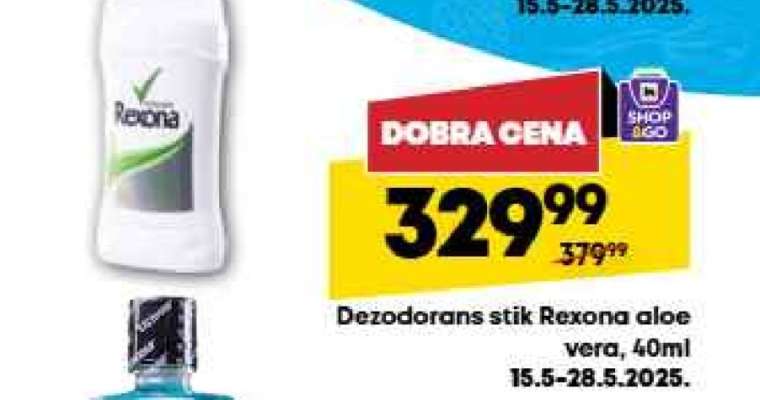 Dezodorans stik Rexona aloe vera, 40ml