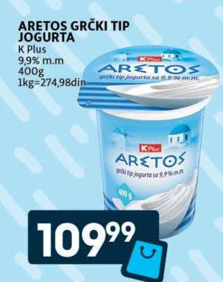 ARETOS GRČKI TIP JOGURTA