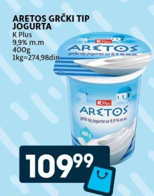 ARETOS GRČKI TIP JOGURTA