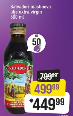 Salvadori maslinovo ulje extra virgin