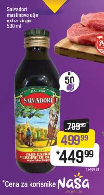 Salvadori maslinovo ulje extra virgin 500 ml