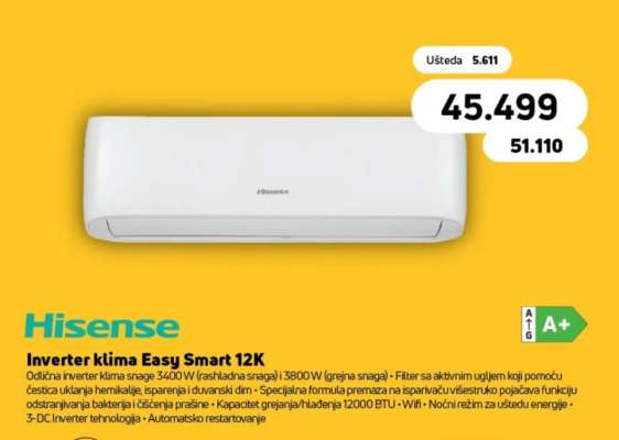 Inverter klima Easy Smart 12K