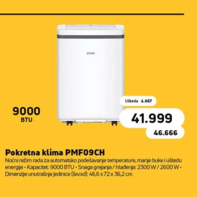 Pokretna klima PMF09CH