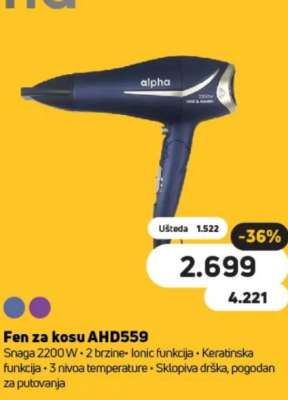 Fen za kosu AHD559