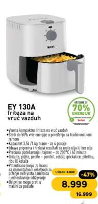 EY 130A friteza na vruć vazduh