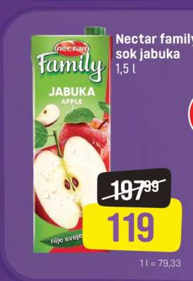 NECTAR FAMILY SOK jabuka
