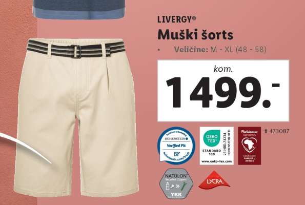 LIVERGY® Muški šorts