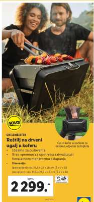 Grillmeister Roštilj na drveni ugalj u koferu