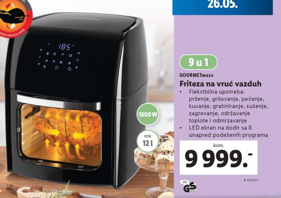 GOURMETmaxx Friteza na vruć vazduh