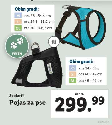 Zoofari Pojas za pse
