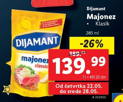 Dijamant Majonez Klasik