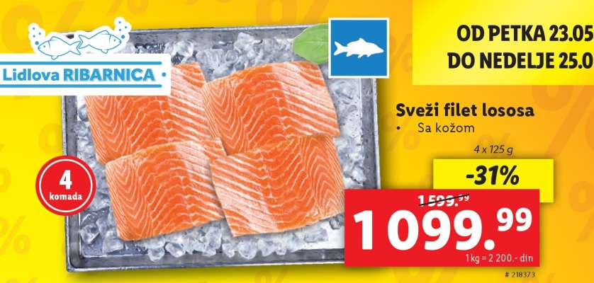 Svěží filet lososa